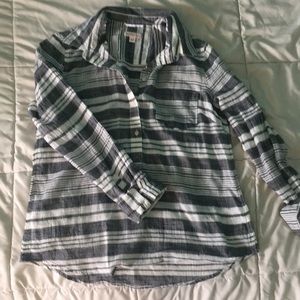 Flowy button up shirt, striped